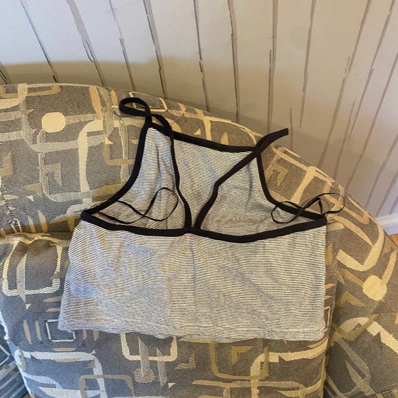 Pull & Bear Striped Crop Top - Picture 2 of 2